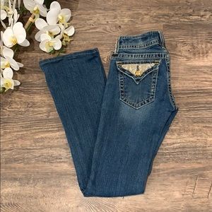 Miss Me Sz. 26 hemmed dress jeans bootcut